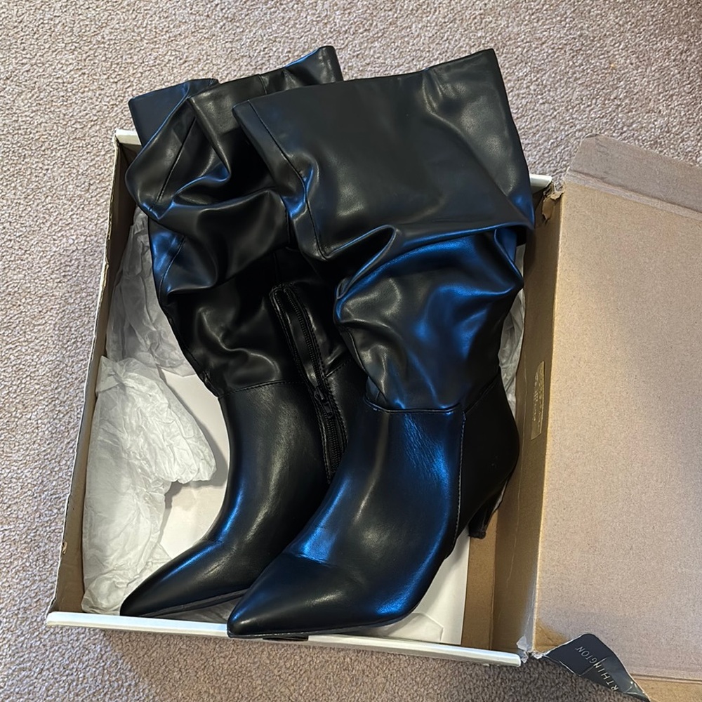 Black Leather Women's Boots